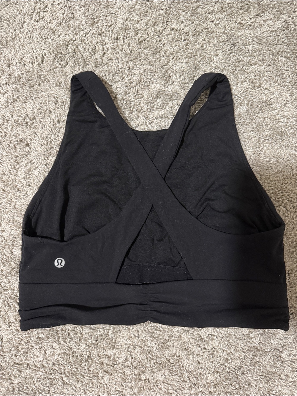 lululemon athletica Black Crisscross Back Sports Bra